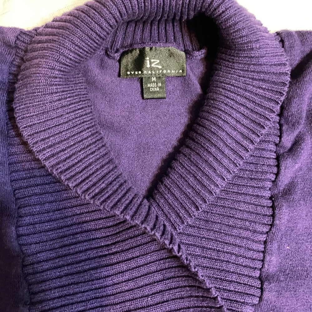 Iz Ever California Women's Purple Cowl Neck Sweater
